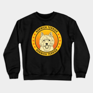 Norwich Terrier Dog Portrait Crewneck Sweatshirt